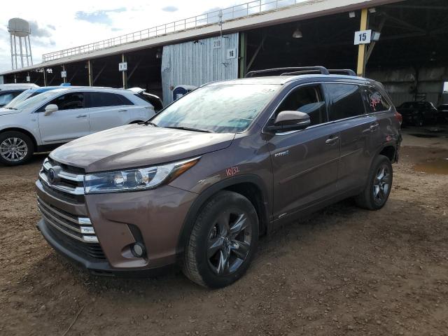 5TDDGRFHXHS029867 - 2017 TOYOTA HIGHLANDER HYBRID LIMITED BROWN photo 1