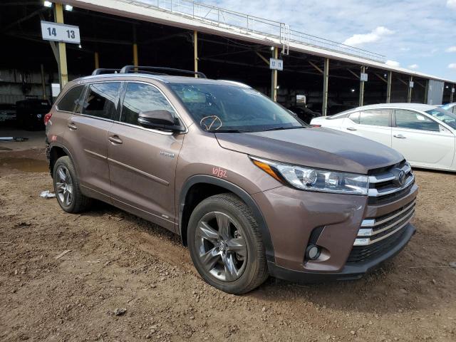 5TDDGRFHXHS029867 - 2017 TOYOTA HIGHLANDER HYBRID LIMITED BROWN photo 4