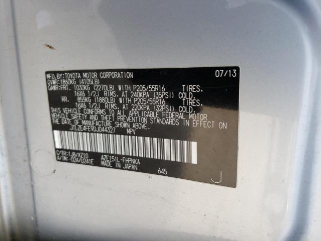 JTLZE4FE9DJ044327 - 2013 TOYOTA SCION XB Gümüş fotoğraf 13