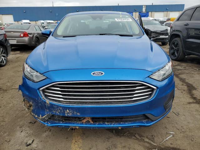 3FA6P0LU0KR168508 - 2019 FORD FUSION SE BLUE photo 5