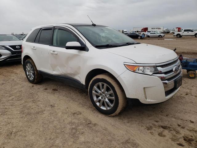 2FMDK3JC6EBB47110 - 2014 FORD EDGE SEL WHITE photo 4