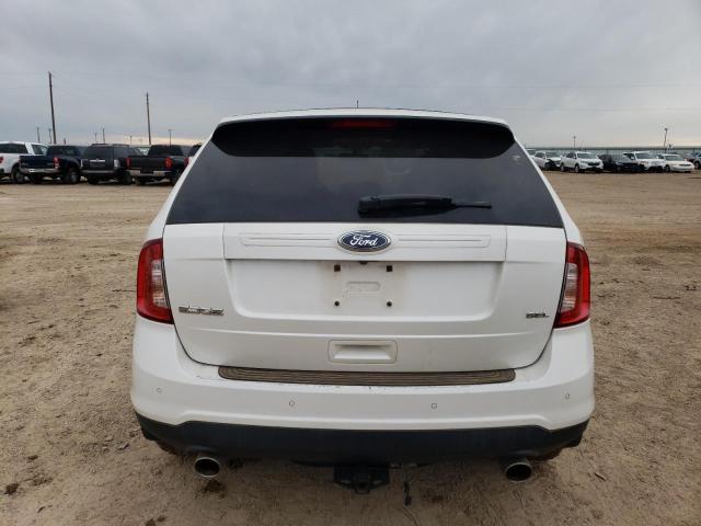 2FMDK3JC6EBB47110 - 2014 FORD EDGE SEL WHITE photo 6