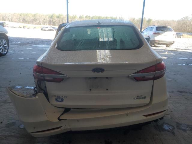 3FA6P0LU5KR243655 - 2019 FORD FUSION SE WHITE photo 6