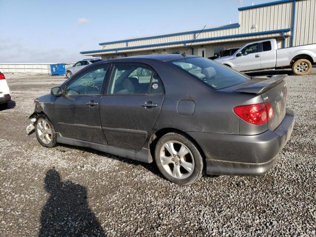 2T1BY32E65C356302 - 2005 TOYOTA COROLLA XRS GRAY photo 2