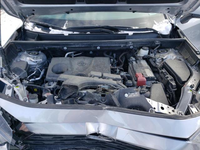 2T3G1RFV8MC252729 - 2021 TOYOTA RAV4 LE SILVER photo 12