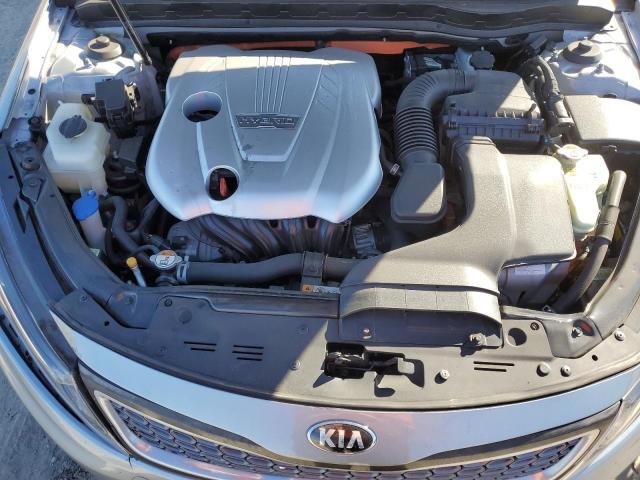 KNAGN4AD7F5091303 - 2015 KIA OPTIMA HYBRID GRAY photo 11