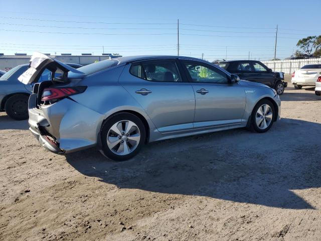 KNAGN4AD7F5091303 - 2015 KIA OPTIMA HYBRID GRAY photo 3