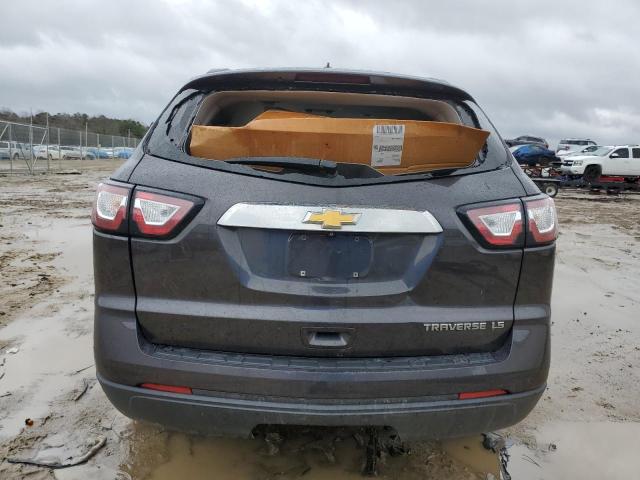 1GNKRFKD7FJ154300 - 2015 CHEVROLET TRAVERSE LS GRAY photo 6