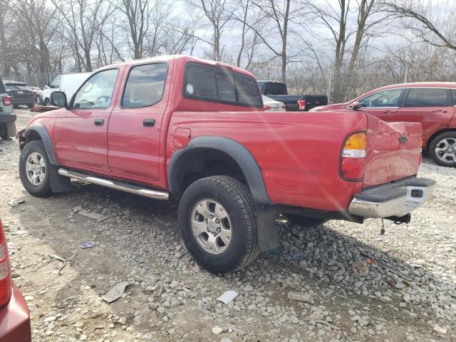 5TEGN92N22Z072107 - 2002 TOYOTA TACOMA DOUBLE CAB PRERUNNER RED photo 2