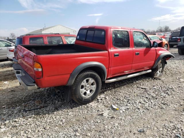 5TEGN92N22Z072107 - 2002 TOYOTA TACOMA DOUBLE CAB PRERUNNER RED photo 3