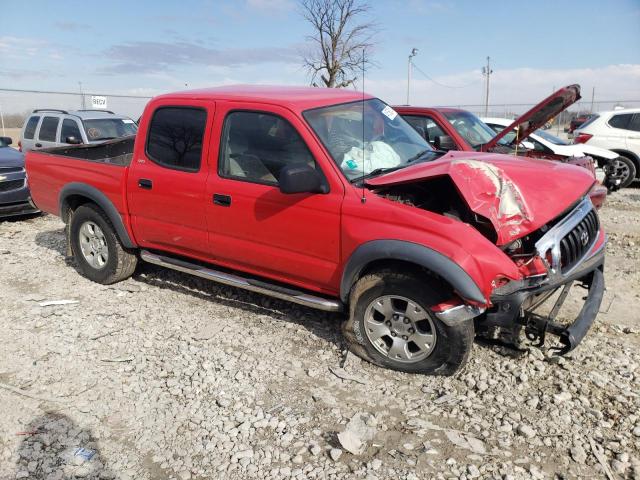 5TEGN92N22Z072107 - 2002 TOYOTA TACOMA DOUBLE CAB PRERUNNER RED photo 4