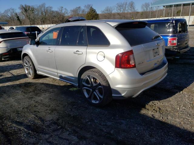 2FMDK3AK7DBC78715 - 2013 FORD EDGE SPORT SILVER photo 2