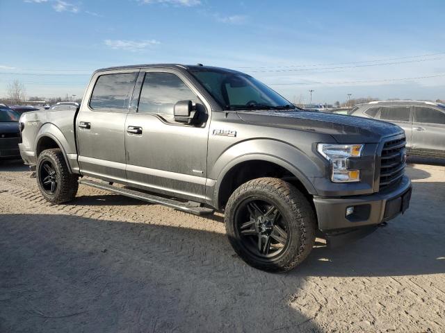 1FTEW1EP7HFB20743 - 2017 FORD F150 SUPERCREW GRAY photo 4