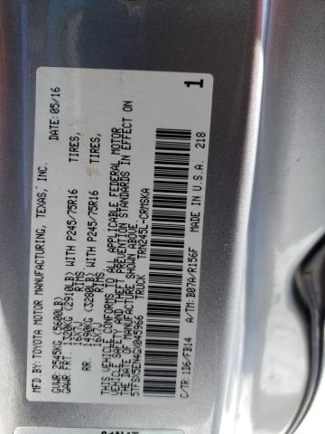 5TFSX5EN4GX045966 - 2016 TOYOTA TACOMA ACCESS CAB ნაცრისფერი ფოტო 12