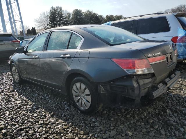 1HGCP2F3XBA007252 - 2011 HONDA ACCORD LX GRAY photo 2