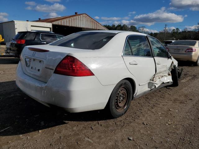 1HGCM55487A210748 - 2007 HONDA ACCORD LX WHITE photo 3