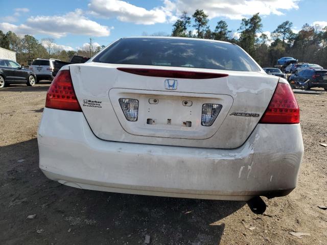 1HGCM55487A210748 - 2007 HONDA ACCORD LX WHITE photo 6