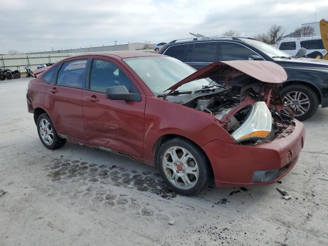 1FAHP36N99W185460 - 2009 FORD FOCUS SES BURGUNDY photo 4