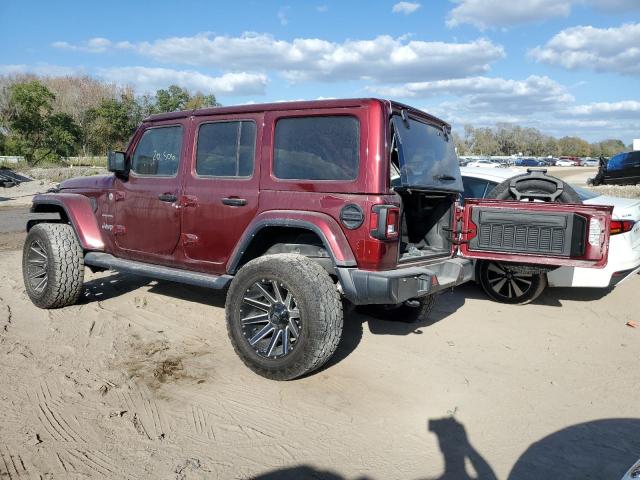 1C4HJXEN6MW722671 - 2021 JEEP WRANGLER U SAHARA BURGUNDY photo 2