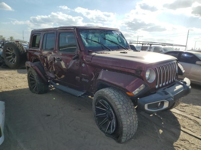 1C4HJXEN6MW722671 - 2021 JEEP WRANGLER U SAHARA BURGUNDY photo 4
