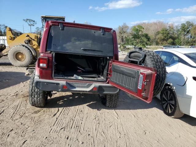 1C4HJXEN6MW722671 - 2021 JEEP WRANGLER U SAHARA BURGUNDY photo 6