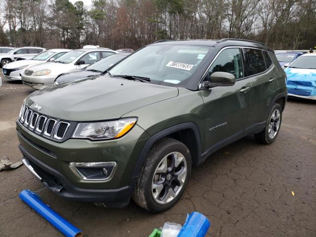 3C4NJDCB3MT599024 - 2021 JEEP COMPASS LIMITED GREEN photo 1