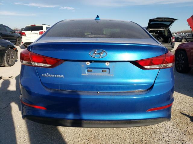 5NPD84LF5HH007297 - 2017 HYUNDAI ELANTRA SE BLUE photo 6