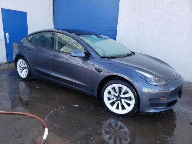 5YJ3E1EA3NF185420 - 2022 TESLA MODEL 3 CHARCOAL photo 4