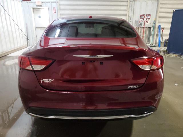 1C3CCCAB4FN741919 - 2015 CHRYSLER 200 LIMITED BURGUNDY photo 6