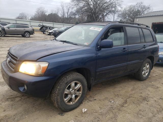 JTEEP21A040038382 - 2004 TOYOTA HIGHLANDER BLUE photo 1