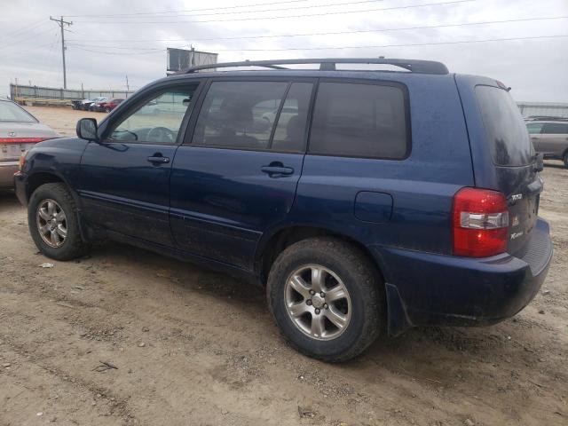 JTEEP21A040038382 - 2004 TOYOTA HIGHLANDER BLUE photo 2