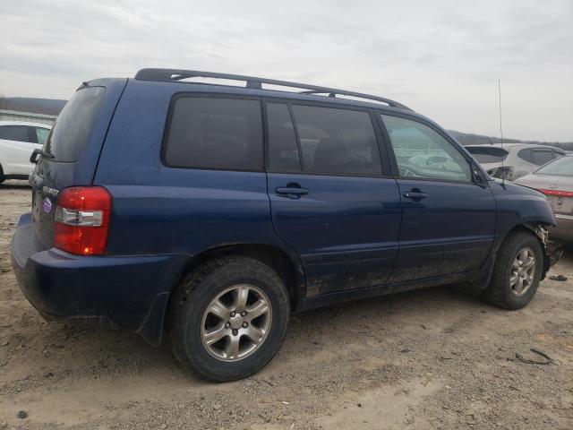 JTEEP21A040038382 - 2004 TOYOTA HIGHLANDER BLUE photo 3