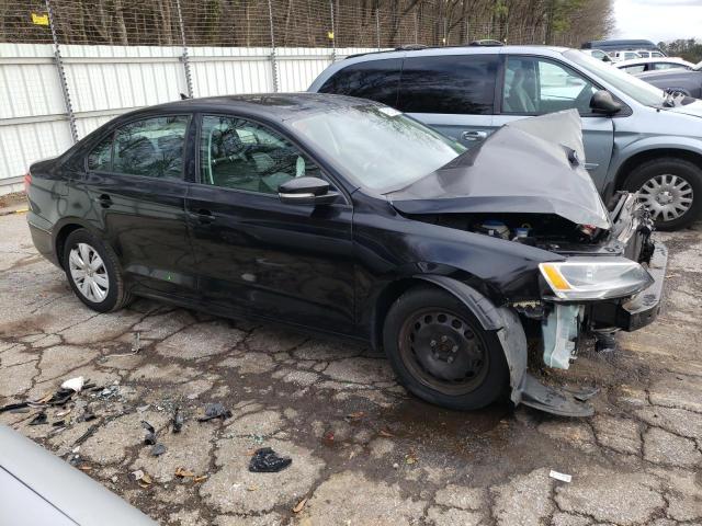 3VWD17AJ6EM412956 - 2014 VOLKSWAGEN JETTA SE BLACK photo 4