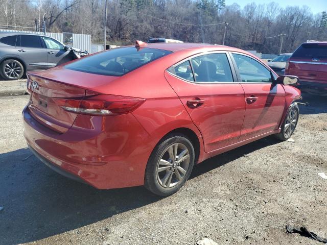 5NPD84LF8HH011957 - 2017 HYUNDAI ELANTRA SE RED photo 3