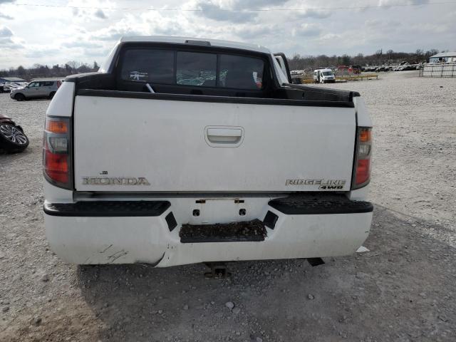 2HJYK16436H547292 - 2006 HONDA RIDGELINE RTS WHITE photo 6