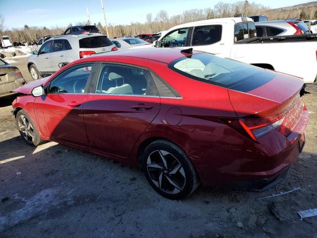 KMHLP4AG6PU462105 - 2023 HYUNDAI ELANTRA LIMITED RED photo 2