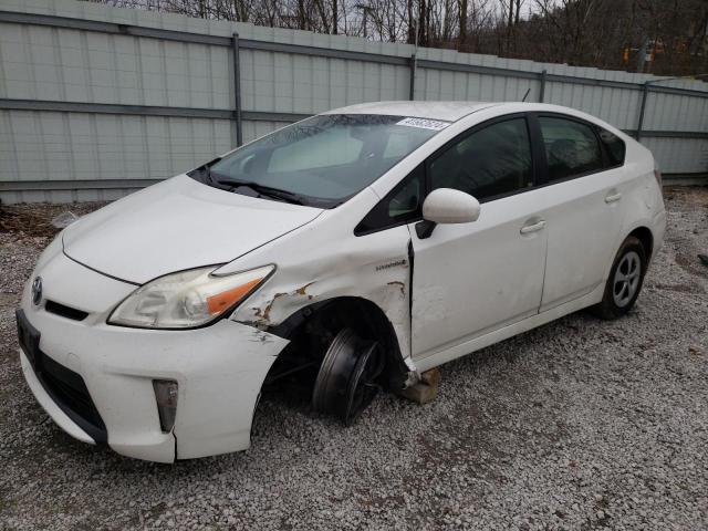 JTDKN3DUXD5638791 - 2013 TOYOTA PRIUS WHITE photo 1