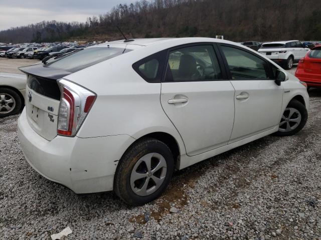 JTDKN3DUXD5638791 - 2013 TOYOTA PRIUS WHITE photo 3