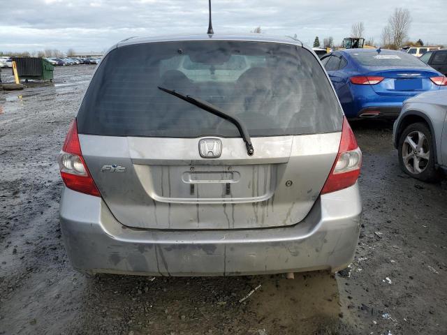 JHMGD37457S067848 - 2007 HONDA FIT SILVER photo 6