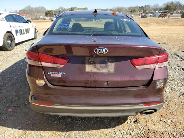 5XXGT4L30HG131040 - 2017 KIA OPTIMA LX BURGUNDY photo 6