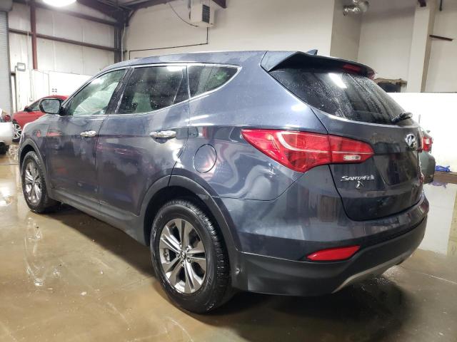 5XYZTDLB0FG237285 - 2015 HYUNDAI SANTA FE S BLUE photo 2