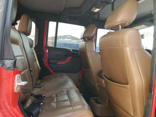 1C4HJWEG9CL121279 - 2012 JEEP WRANGLER U SAHARA RED photo 10