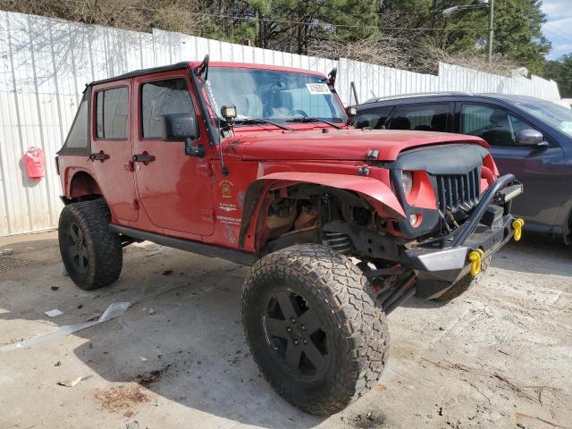 1C4HJWEG9CL121279 - 2012 JEEP WRANGLER U SAHARA RED photo 4