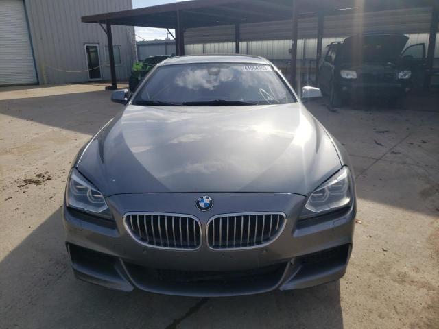 WBA6B2C57FD130010 - 2015 BMW 650 I GRAN COUPE GRAY photo 5