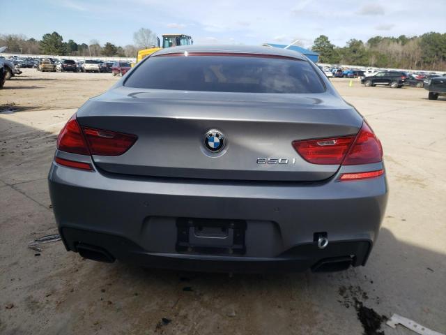 WBA6B2C57FD130010 - 2015 BMW 650 I GRAN COUPE GRAY photo 6