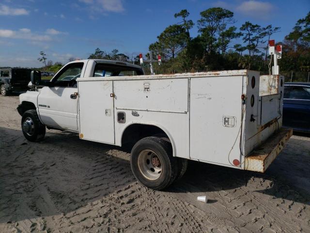 3B6MC36501M585176 - 2001 DODGE RAM 3500 WHITE photo 2