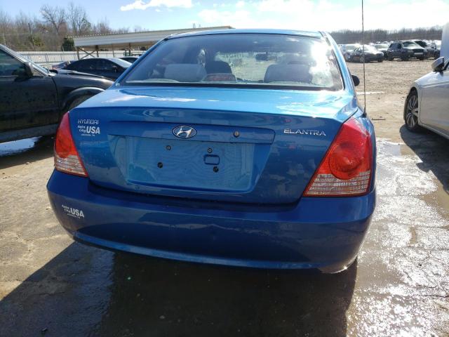 KMHDN46D86U226756 - 2006 HYUNDAI ELANTRA GLS BLUE photo 6