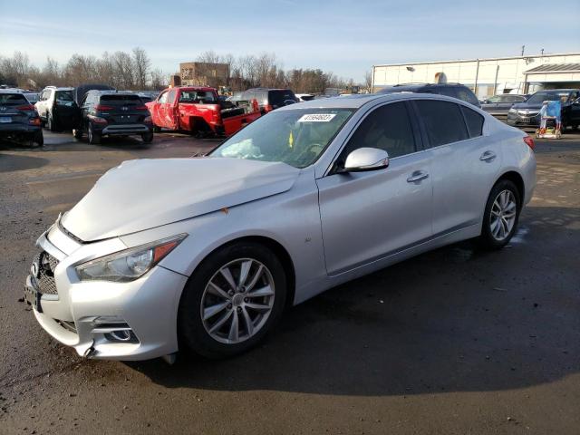 JN1BV7AR2FM394363 - 2015 INFINITI Q50 BASE SILVER photo 1