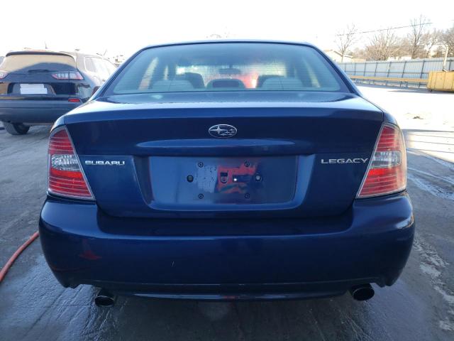 4S3BL626167201653 - 2006 SUBARU LEGACY 2.5I LIMITED BLUE photo 6