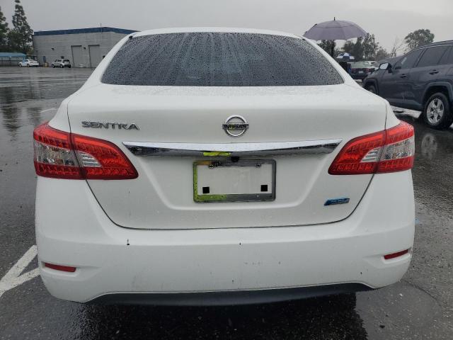 3N1AB7AP9EL655418 - 2014 NISSAN SENTRA S WHITE photo 6